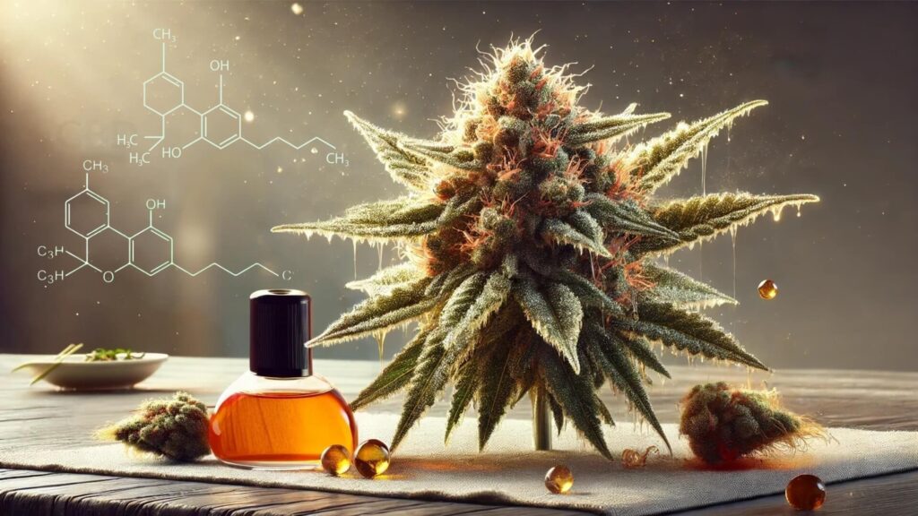 Une fleur de CBD infusée au CBN