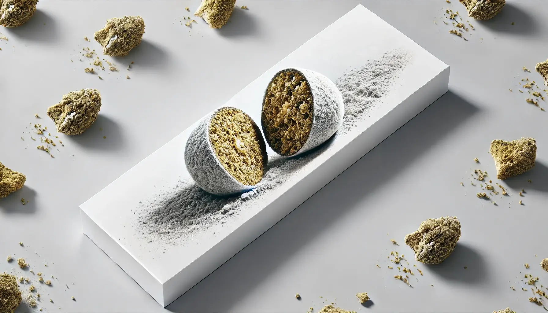 une iceroock de cbd sur un présentoir