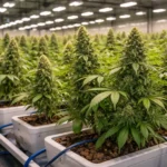 Banner cultuur bloem van hydrocultuur CBD